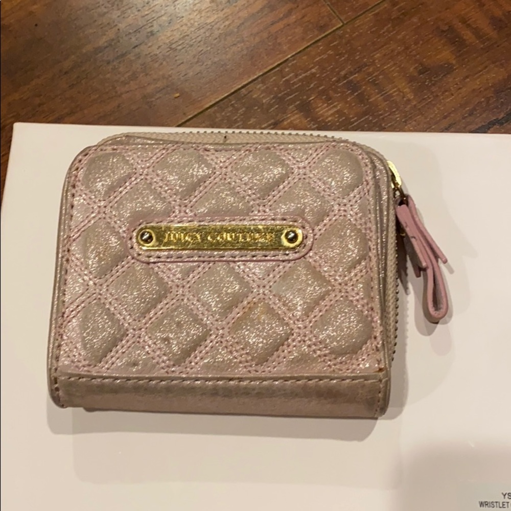 Juicy Couture Shimmer Wallet- Pink